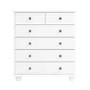 White 6 Drawer Chest of Drawers - Hampton