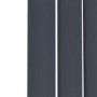 Riace Anthracite Horizontal Flat Designer Radiator 600x884mm Single Panel 2065 BTU
