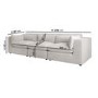 ONLY OPENED - Beige Boucle 4 Seater Sofa - Hudson
