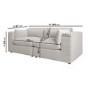 ALMOST PERFECT - Beige Boucle 3 Seater Sofa - Hudson