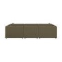 ALMOST PERFECT - Hudson Khaki Green Velvet 4 Seater Sofa