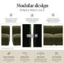 Large Burnt Orange Velvet 4 Seater Sofa - Hudson