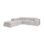 Large Beige Boucle 5 Seater Modular Corner Sofa - Hudson