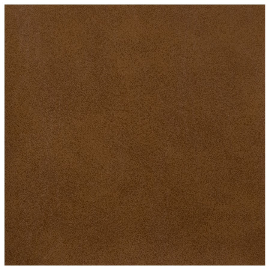 Brown Faux Leather Swivel Office Desk Chair - Hugh