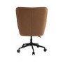 Brown Faux Leather Swivel Office Desk Chair - Hugh