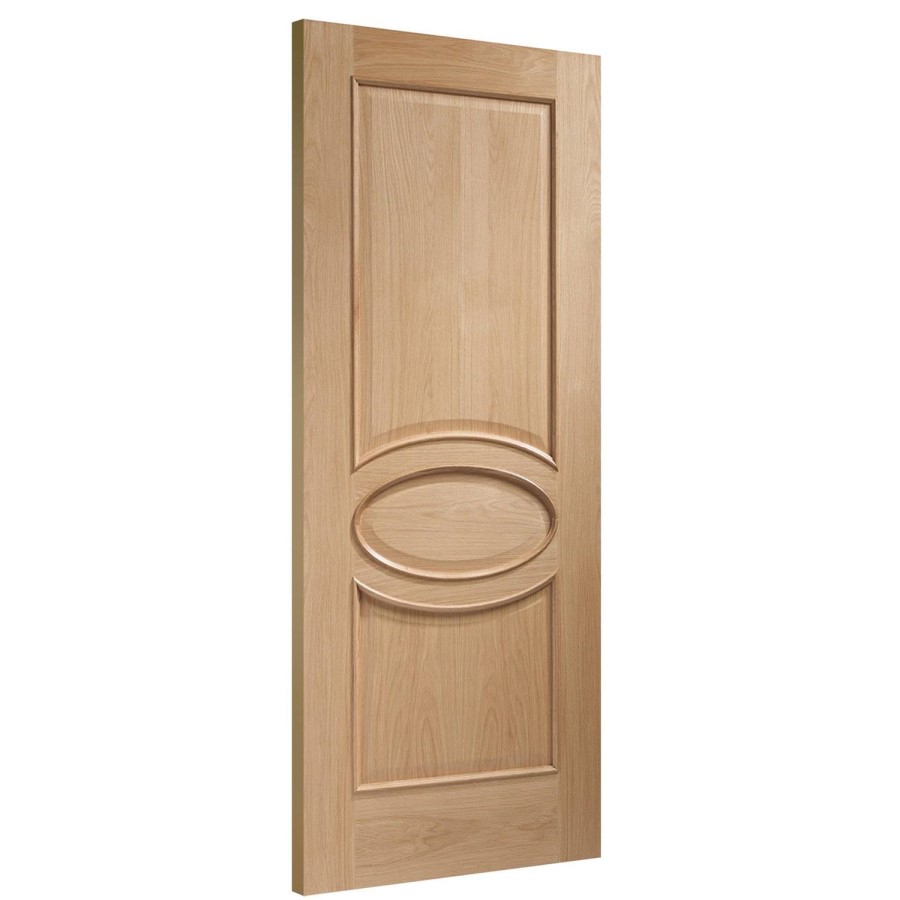 Internal Oak 2-Panel Door - Unfinished - 1981 x 838 x 35mm - Calabria - XL Joinery