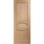Internal Oak 2-Panel Door - Unfinished - 2040 x 726 x 40mm - Calabria - XL Joinery