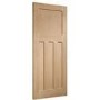 Internal Oak 1930s 4-Panel Door - Unfinished - 1981 x 838 x 35mm - DX - XL Joinery