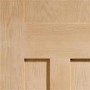 Internal Oak 1930s 4-Panel Door - Unfinished - 1981 x 838 x 35mm - DX - XL Joinery