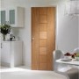 Internal Oak FD30 Fire Door - Unfinished - 1981 x 686 x 44mm - Messina - XL Joinery