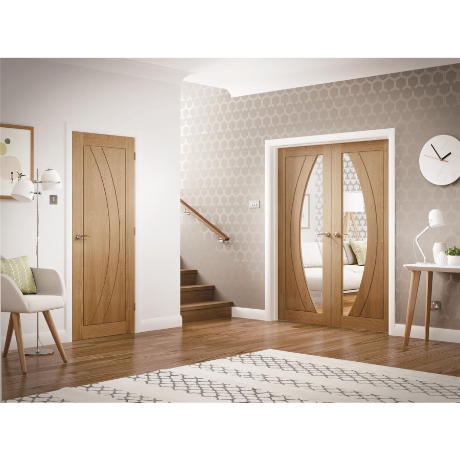 Internal Oak Door - Unfinished - 2040 x 826 x 40mm - Salerno - XL Joinery