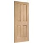 Internal Oak Victorian 4-Panel Door - Unfinished - 2032 x 813 x 35mm - Victoria - XL Joinery