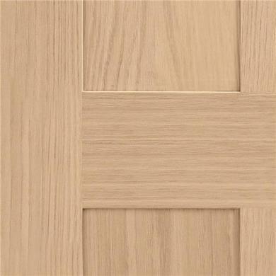 Internal Oak Victorian 4-Panel Shaker FD30 Fire Door - Unfinished - 1981 x 686 x 44mm - Victoria - XL Joinery
