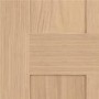 Internal Oak Victorian 4-Panel Shaker FD30 Fire Door - Unfinished - 1981 x 686 x 44mm - Victoria - XL Joinery