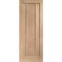 Internal Oak 3-Panel FD30 Fire Door - Unfinished - 1981 x 686 x 44mm - Worcester - XL Joinery