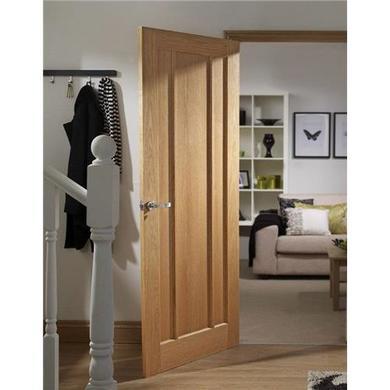 Internal Oak 3-Panel Door - Unfinished - 2032 x 813 x 35mm - Worcester - XL Joinery
