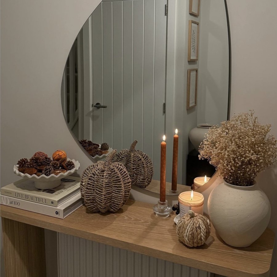 ONLY OPENED - Narrow Light Oak Console Table - Jarel