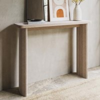 ONLY OPENED - Narrow Light Oak Console Table - Jarel