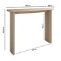 ONLY OPENED - Narrow Light Oak Console Table - Jarel
