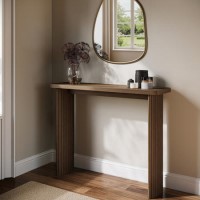 Slim & Narrow Walnut Finish Console Table - Jarel