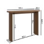 Slim & Narrow Walnut Finish Console Table - Jarel
