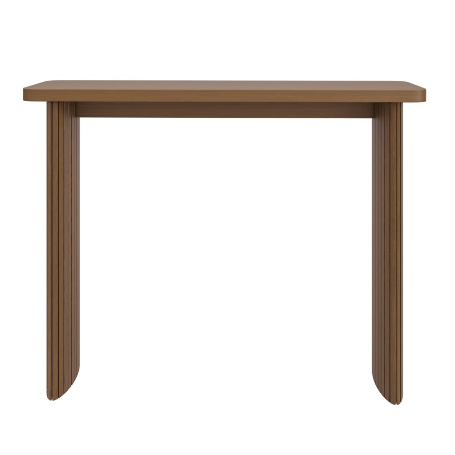 Slim & Narrow Walnut Finish Console Table - Jarel