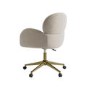 Beige Chenille Swivel Office Chair - Joelle