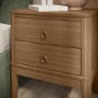 Solid Pine Wood 2 Drawer Bedside Table - Josephine