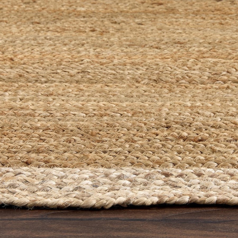 Natural Jute Rug with White Border - 150 x 80 cm - Origins