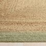 Natural Jute Rug with Green Border - 150 x 80 cm - Origins