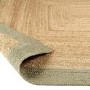 Natural Jute Rug with Green Border - 150 x 80 cm - Origins