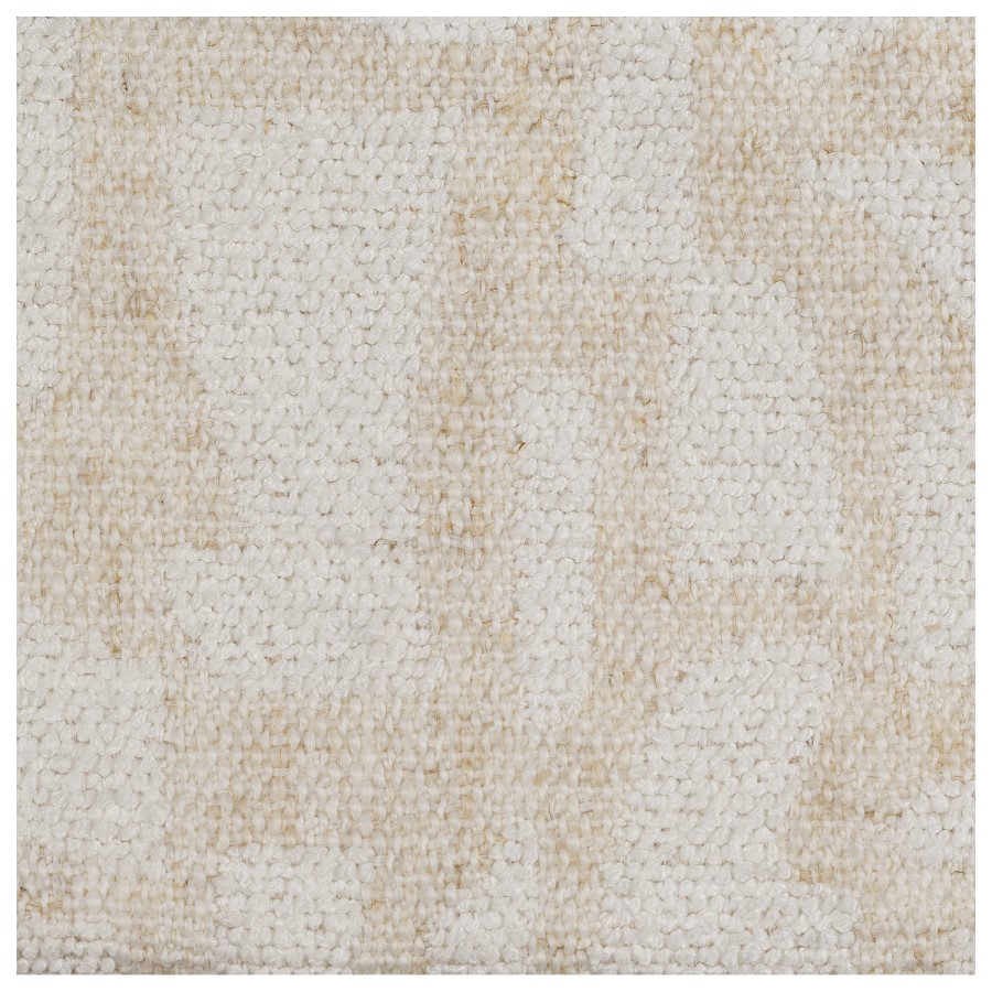 Cream Patterned Fabric Swivel Dressing Table Stool - Koda