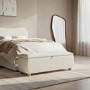 Cream Upholstered Ottoman Storage Blanket Box 124cm - Lacey