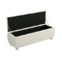 Cream Upholstered Ottoman Storage Blanket Box 124cm - Lacey