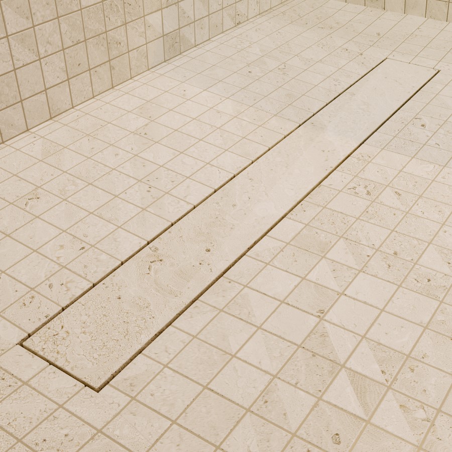 900 x 900mm Wet Room Shower Tray Formers (Tile-Ready Boards) with Linear End Waste