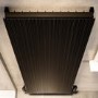 Black Designer Vertical Single Panel Radiator 1200 x 440mm - Laguna