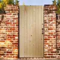Wooden Pine Ledged & Braced Garden Gate - Unfinished 1981 x 915 x 36 mm - XL Joinery