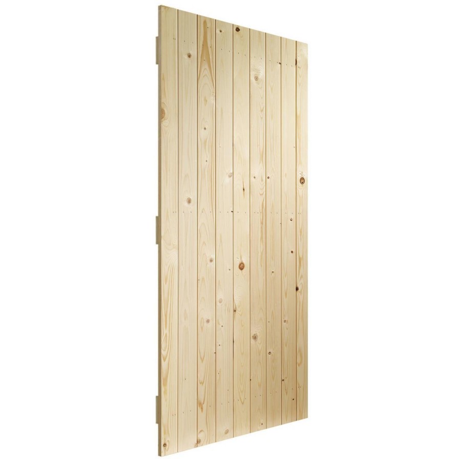 Wooden Pine Ledged & Braced Garden Gate - Unfinished 1981 x 915 x 36 mm - XL Joinery