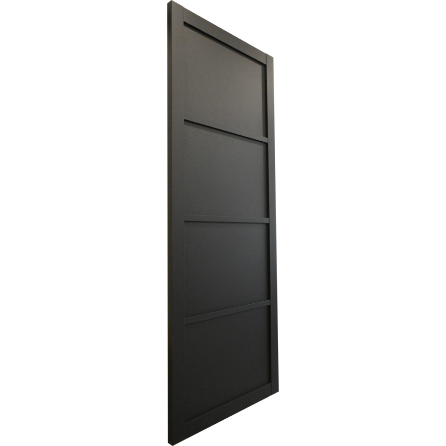 Internal Black Laminate Industrial Style FD30 Fire Door - Pre-Finished - 1981 x 762 x 44mm - Brent - XL Joinery