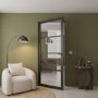 Internal Black Laminate Glazed Industrial Style Door with Clear Glass - Pre-Finished - 1981 x 838 x 35mm - Brent - XL Joinery