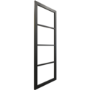 Internal Black Laminate Glazed Industrial Style Door with Clear Glass - Pre-Finished - 1981 x 838 x 35mm - Brent - XL Joinery