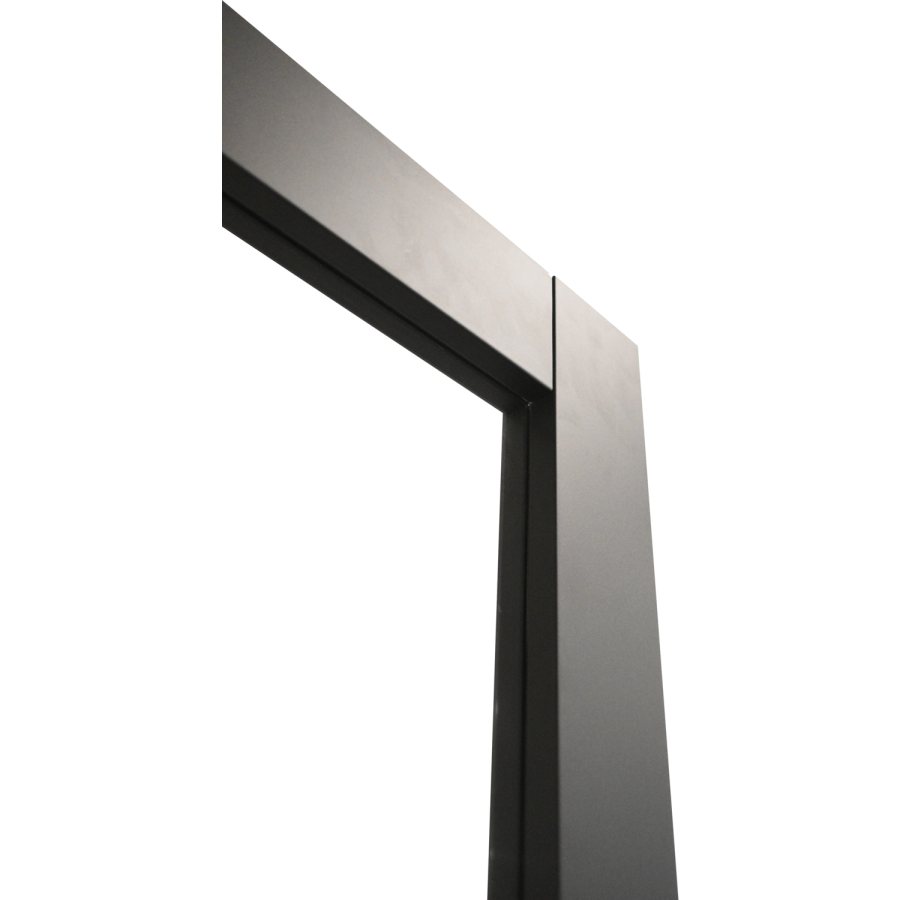 Internal Black Laminate Glazed Industrial Style Door with Clear Glass - Pre-Finished - 1981 x 838 x 35mm - Brent - XL Joinery