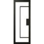 Internal Black Laminate Glazed Industrial Style Door with Clear Glass - Pre-Finished - 1981 x 762 x 35mm - Foundry - XL Joinery
