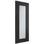 Internal Black Fully-Glazed Door with Clear Glass - 1981 x 762 x 35mm - Palermo - XL Joinery