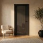 Internal Black Laminate Glazed Door with Clear Glass - Pre-Finished - 1981 x 762 x 35mm - Stria - XL Joinery