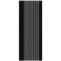 Internal Black Laminate Glazed Door with Clear Glass - Pre-Finished - 1981 x 686 x 35mm - Stria - XL Joinery