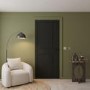 Internal Black Laminate Industrial Style Door - Pre-Finished - 1981 x 762 x 35mm - Milton - XL Joinery