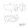 Freestanding Single Ended Right Hand Corner Bath 1650 x 740mm - Lisbon