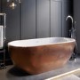 Copper Effect Freestanding Double Ended Bath 1650 x 750mm - Lisbon