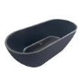 Matt Black Freestanding Double Ended Bath 1650 x 750mm - Lisbon